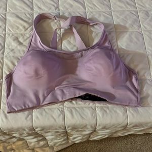 PINK x-large sports bra; purple